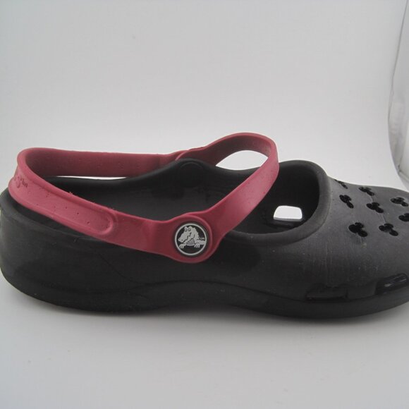 Crocs Classic Clog Mickey Mouse Black Red Slip On Sandals Comfort Women's Size 7 - Picture 4 of 10